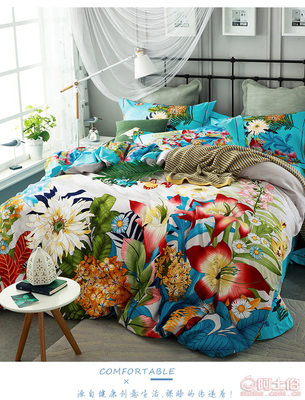 寧好廠家直銷全棉活性超柔磨毛四件套 秋冬保暖床上用品優選